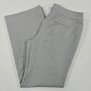 White House Black Market Women 12R Gray Modern Boot Stretch Bootcut Dress Pants